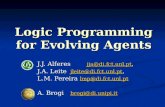 Logic Programming for Evolving Agents