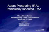 Asset Protecting IRAs  -  Particularly Inherited IRAs