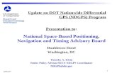 Update on DOT Nationwide Differential GPS (NDGPS) Program