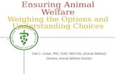 Ensuring Animal Welfare Weighing the Options and Understanding Choices