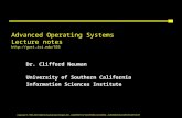 Advanced Operating Systems  Lecture notes gost.isi/555