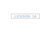 LESSON   14