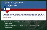 Berny  Schiff CPA, Collections Financial Analyst Sandra  Mabbett, Judicial  Information Analyst