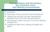 Facing History and Ourselves,  the Common Core,  and Writing Assessments