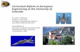 Curriculum Reform in Aerospace Engineering at the University of Colorado