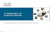 4: Addressing in an Enterprise Network