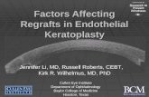 Factors Affecting Regrafts in Endothelial Keratoplasty