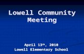 Lowell Community Meeting