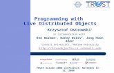 Programming with  Live Distributed Objects