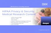 HIPAA Privacy & Security: Medical Research Context