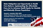 National Academy for State Health Policy Health Equity Webcast July 21, 2011, 1:00 PM CST