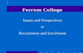 Issues and Perspectives in Recruitment and Enrollment
