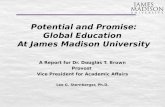 Potential and Promise: Global Education  At James Madison University