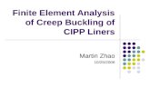 Finite Element Analysis of Creep Buckling of CIPP Liners