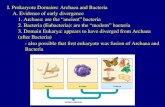 I. Prokaryote Domains: Archaea and Bacteria