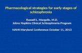 Pharmacological strategies for early stages of schizophrenia