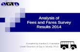 Analysis of Fees and Fares Survey Results 2014