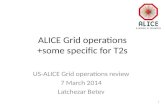 ALICE Grid  operations + some specific for T2s