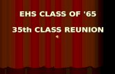 EHS CLASS OF '65 35th CLASS REUNION