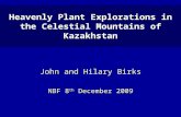 Heavenly Plant Explorations in the Celestial Mountains of Kazakhstan