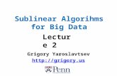 Sublinear Algorihms  for Big Data