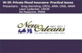 W-39: Private Flood Insurance- Practical Issues