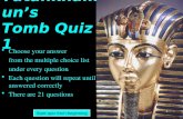 Tutankhamun’s Tomb Quiz 1