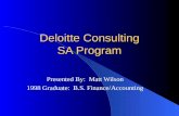 Deloitte Consulting SA Program