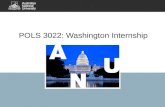 POLS 3022: Washington Internship
