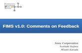 FIMS v1.0: Comments on Feedback
