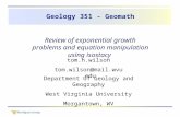 Geology 351 - Geomath