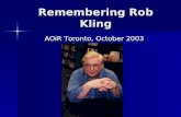 Remembering Rob Kling