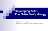 Developing MAS The GAIA Methodology