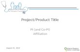 Project/Product Title