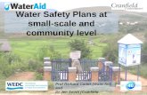 Water Safety Plans at small-scale and community level