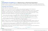WORKED EXAMPLE 6.1 Balancing a Chemical Equation