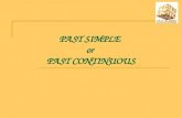 PAST SIMPLE  or  PAST CONTINUOUS