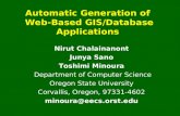 Automatic Generation of  Web-Based GIS/Database Applications