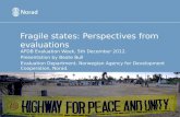 Fragile states: Perspectives from evaluations