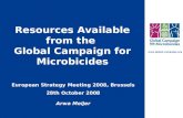 Resources Available from the  Global Campaign for Microbicides