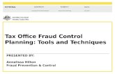 Tax Office Fraud Control Planning: Tools and Techniques