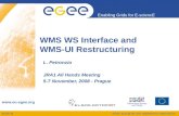 WMS WS Interface and  WMS-UI Restructuring