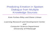 Predicting Emotion in Spoken Dialogue from Multiple Knowledge Sources