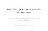 LHCOPN operational model - 4 use-cases