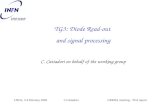TG3: Diode Read-out  and signal processing C. Cattadori on behalf of the working group