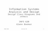 Information Systems Analysis and Design Design Class Diagrams and others