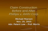 Claim Construction  Before and After  Phillips v. AWH Corp.