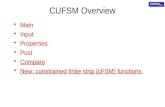 CUFSM Overview
