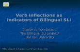 Verb inflections as indicators of Bilingual SLI