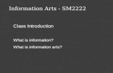 Information Arts - SM2222